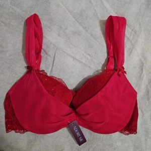 Sujetador Adore Me 32D Rojo Demi Acolchado Con Aros Cierre Trasero Nuevo con Etiquetas - Imagen 1 de 5