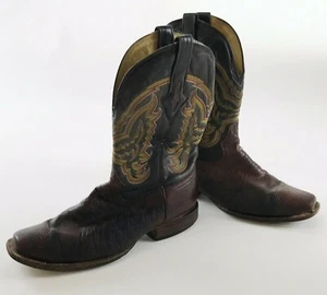 Cuadra Boots Men's 10.5 US / Mex 29.5 Brown Ostrich Leather Western Cowboy Shoes - Picture 1 of 7