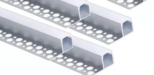 4x LED Fliesenprofil 3,3 ft/1 Meter Putz Zierleiste Kante LED Streifen Aluminium - Bild 1 von 7
