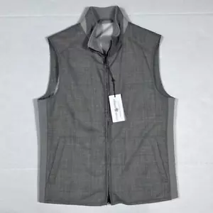 $1095 New LUCIANO BARBERA Men's Medium M US 48 EU Plaid Wool/Silk/Linen Vest - Picture 1 of 7