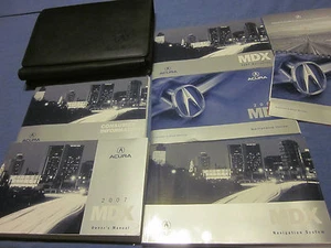 Acura MDX 2007 juego manual de propietarios con navegación y estuche - Imagen 1 de 1