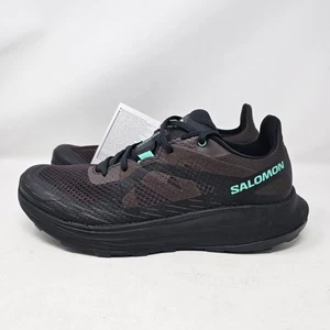 Salomon Ultra Flow Trail Running Shoes Men’s 10 Black Coffee/Electric Green New - Picture 1 of 14