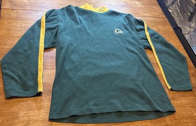 Camisa Green Bay Packers Para Hombre M Verde Reebok Cuello Simulado Manga Larga Retro De Colección Foto 1 de 4