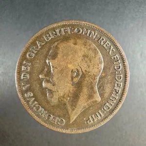 1917 UK One Penny – Well‑Worn Detail - Picture 1 of 4