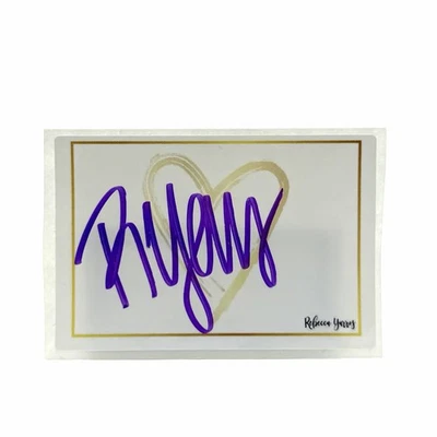 Rebecca Yarros Heart Signed Self Adhesive Bookplate Fourth Wing Onyx Storm