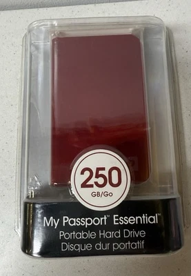 Western Digital My Passport - 250 GB - Rojo - Dispositivo de almacenamiento externo NIP VBR84C Foto 1 de 3