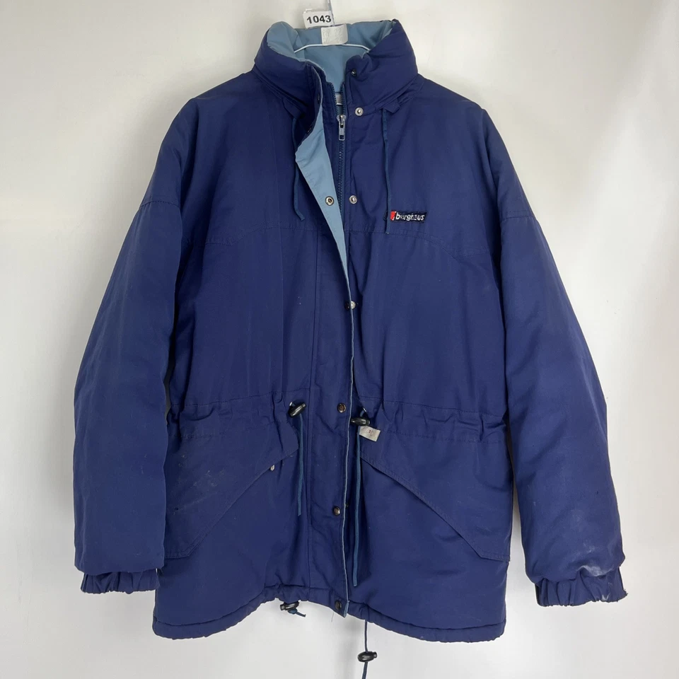 Berghaus Vintage Navy Blue Airfoil Jacket Men’s Size Pit To Pit 22 - Image 1 of 4