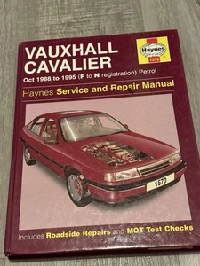 Vauxhall Cavalier MK3 Haynes Manual 1988 to 1995 Petrol SRi GSi XE Red Top - Picture 1 of 3