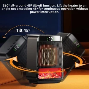 Home Use Electric Heater Flame Heater 360° Rotation Adjustable Heat Settings - Picture 1 of 10