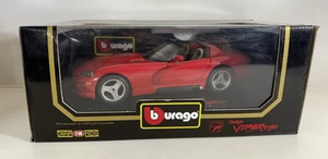 Burago 1/18 Scale Metal Model Car - Dodge Viper RT/10 1992 Cod 3025 - Picture 1 of 3