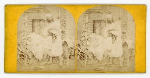 Stereoview Stereoskop Karte Die Freuden der Ehe Comic Ansicht - Bild 1 von 2