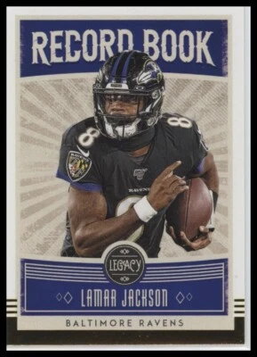 2020 Panini Legacy #RB-LJ Lamar Jackson Record Book - Image 1 of 2