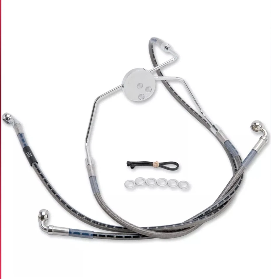 Russell +4 Cycleflex Brake Line - Front - 08-13FL | R08780S - Image 1 of 1