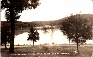 1940s RPPC Photo Postcard Lake Taneycomo from Ozark Beach Barnes Crane MO PM - Picture 1 of 2