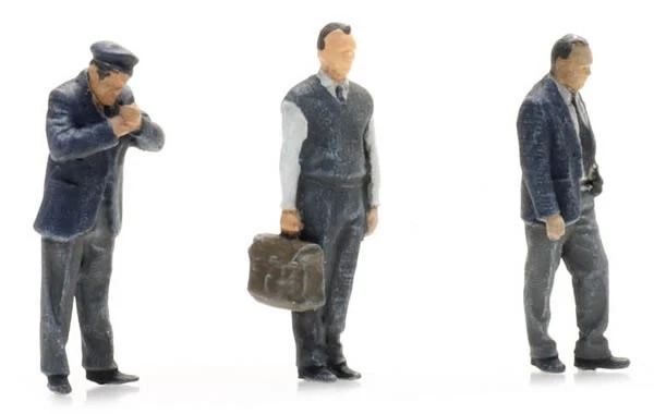 HO Artitec 3 Railway Bus Drivers #636.5870002 Hand Painted - Image 1 of 1