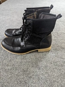 Faranzi Boots Mens 14 Black Lace Up Boots FB4520  - Picture 1 of 8