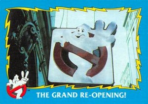 1989 Topps Ghostbusters #39 The Grand Re Opening! 👻