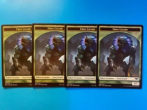 MTG 4x Frog Lizard Token # 6 Ravnica Allegiance Magic the Gathering x4 NM - Picture 1 of 1