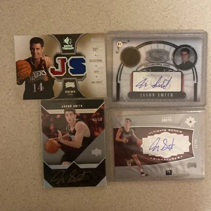 2007-08 Topps UD BLACK Jason Smith Authentic Patch Rookie RC Auto /50 /99 76ers - Picture 1 of 5