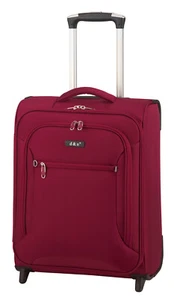 Leichter Bordgepäck Koffer 54 cm Weicher Stoff Rollen Trolley Rot Bowatex - Bild 1 von 4