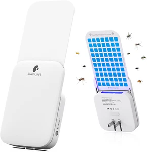 Flying Insect Trap Indoor - Plug-In Fly Catcher and Killers Includes Refills for - Picture 1 of 12