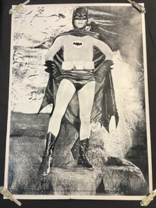 Vintage Batman Poster 900mm x 640mm Signed By Adam West - Picture 1 of 6
