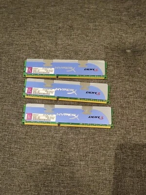 Kingston HyperX 1600MHz DDR3 6GB (3x2GB) 2RX8 XMP3 1600U Desktop Ram Stick - Image 1 of 3