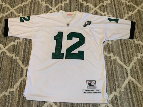 NFL Randall Cunningham Mitchell & Ness Eagles 1992 Throwback Jersey Size 54 3XL Cover