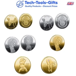 Sexy Frau Get Tails Head Sammlerstück Neuheit Münze Erwachsene Herausforderung - UK Verkäufer - Bild 1 von 9