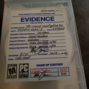 Evidence: The Last Ritual (PC CD-ROM, 2006) AKA In Memoriam CIB GEBRAUCHT - Bild 1 von 7