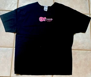 Rick Springfield concert World tour 2001 PINK GUITAR Concert Tee XXL Near Mint - Picture 1 of 4