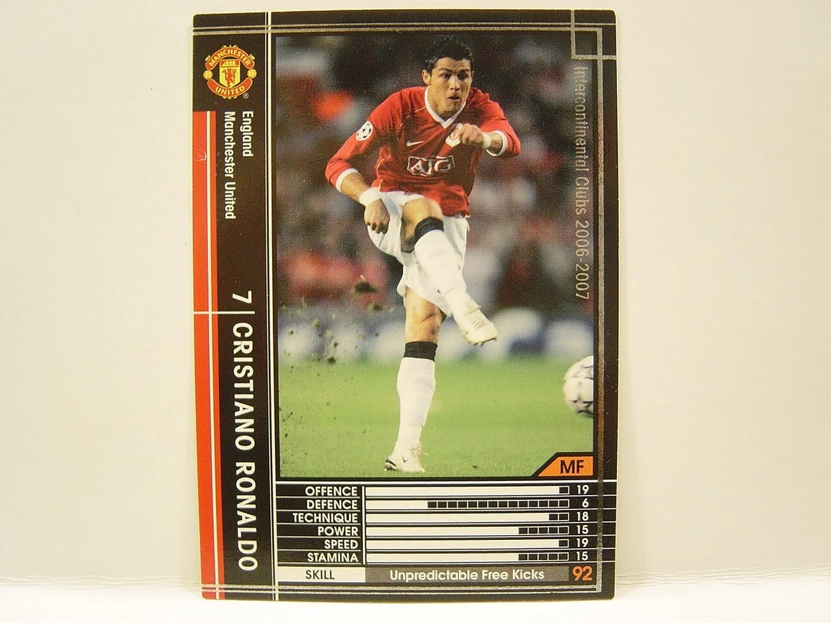 Panini WCCF 2006-07 Cristiano Ronaldo No.7 Manchester United