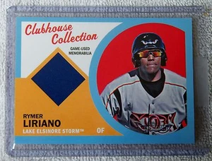 Tarjeta de camiseta Topps Heritage Rymer Liriano Blue Border 2012 #1/1 de los Padres de San Diego - Imagen 1 de 3