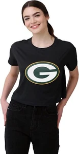 FOCO Women's NFL Team Logo Ladies Crop Top Shirt, GREEN BAY PACKERS Size S, NEW - Picture 1 of 3