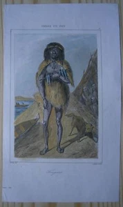 Impresión 1840 FUEGIANOS, TIERRA DEL FUEGO, CHILE (#9) - Imagen 1 de 1