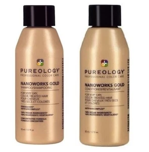 Pureology Nanoworks® GOLD Shampoo & Conditioner Travel Size Set / New 2024 - Picture 1 of 15