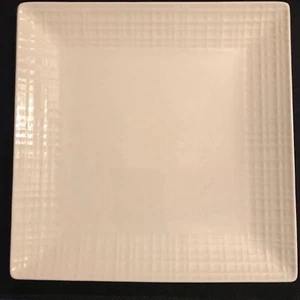 Roscher & Co Square 8" Appetizer or Salad Plates Mesh Bone China *Set of 4* - Picture 1 of 3