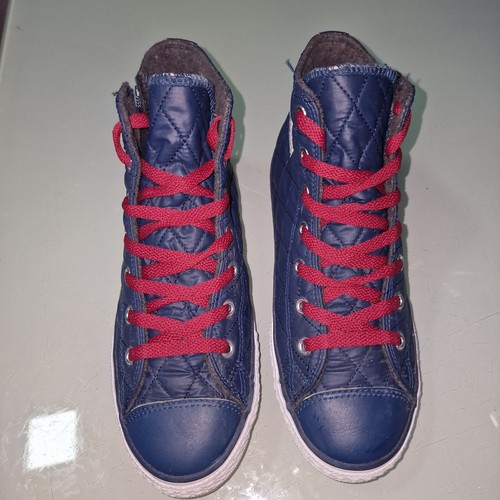 Converse Chuck Taylor All Star trapuntate 650681C taglia 4 5 blu navy bordeaux