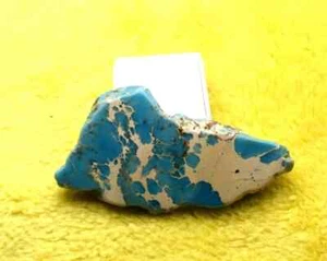 Piedra preciosa de 111,55 quilates natural Arizona superior azul turquesa áspera certificada - Imagen 1 de 8