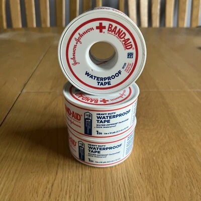 Lote de 3 cintas de primeros auxilios impermeables de 1 pulgada x 10 yardas Foto 1 de 2