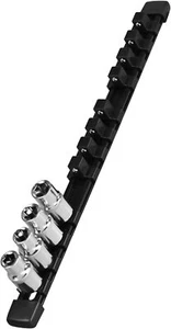 Socket Organizer, 1/2-Inch Drive Heavy Duty Socket Holder Kit ABS, Socket Rail 1 - Picture 1 of 7