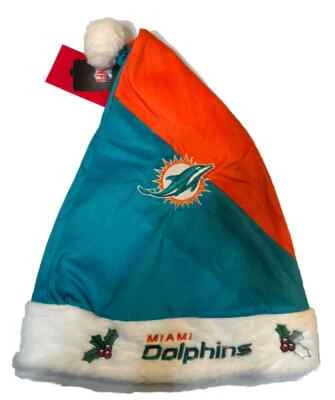 NFL Miami Dolphins Unisex Holiday Christmas Santa Hat - Image 1 of 4