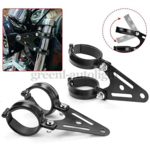 Motorcycle For 52-57mm Fork Tube Headlight Lamp Mount Bracket Fork Holder Clamp - Picture 1 of 7