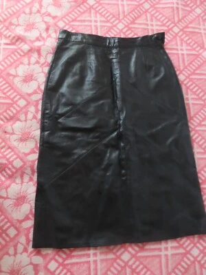 Falda de cuero suzanne van den heurk talla 14 (33x29,5) Foto 1 de 4