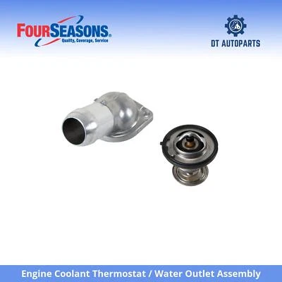 2007 GMC Sierra 1500 HD Classic Coolant Thermostat/Water Outlet Assy 4 Seasons - Image 1 of 4