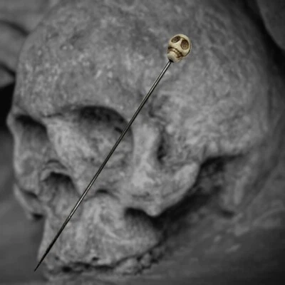 **VOODOO NADEL FÜR PUPPENRITUALE - ALBINO SKULL** - Bild 1 von 4