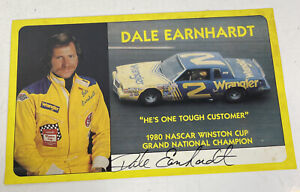 Dale Earnhardt Autograph 1980 NASCAR Winston Cup Grand National Champion 