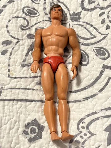 vintage 1971 Mattel BIG JIM Karate Chop action figure Works Great Cover