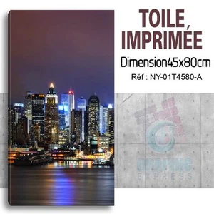 45x80cm - Stoff Bedruckt Bild Stoff Deko - New YORK-NY-01T4580-A - Foto 1 di 39