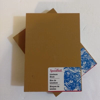 New 2 PC Speedball, Linoleum Block 5 x7 Craft Item - Image 1 of 4